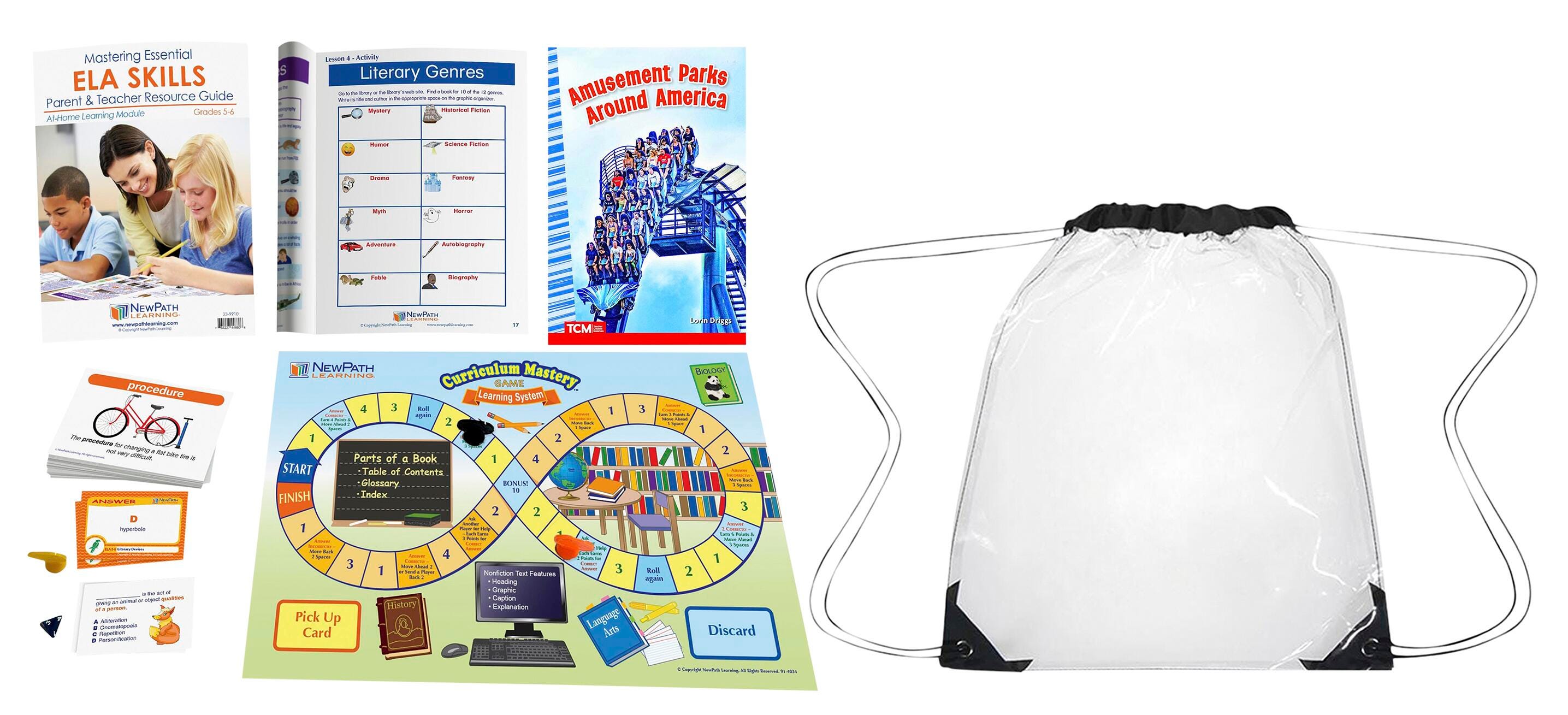 Achieve It! ELA Family Engagement Backpack, Grades 5 to 6 2151552